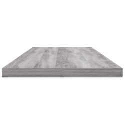 Étagères murales 4 pcs sonoma gris 80x20x1,5 cm bois ingénierie 530959530959