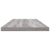 Étagères murales 4 pcs sonoma gris 80x20x1,5 cm bois ingénierie 530959530959