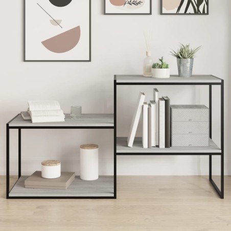 Étagères murales 4 pcs sonoma gris 60x40x1,5 cm bois ingénierie 530962530962