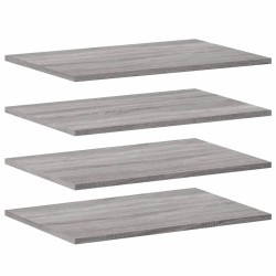 Étagères murales 4 pcs sonoma gris 60x40x1,5 cm bois ingénierie 530962530962