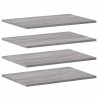Étagères murales 4 pcs sonoma gris 60x40x1,5 cm bois ingénierie 530962530962