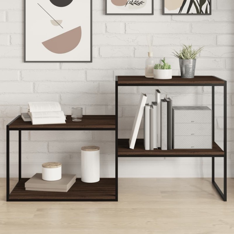 Étagères murales 4 pcs chêne marron 60x40x1,5cm bois ingénierie 530964530964