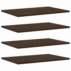 Étagères murales 4 pcs chêne marron 60x40x1,5cm bois ingénierie 530964530964