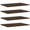 Étagères murales 4 pcs chêne marron 60x40x1,5cm bois ingénierie 530964530964