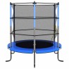 Trampoline avec filet de sécurité Rond 140x160 cm Bleu 530965530965