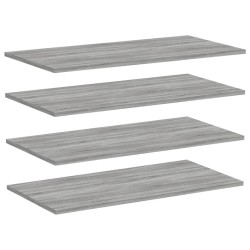 Étagères murales 4 pcs sonoma gris 80x40x1,5 cm bois ingénierie 530966530966