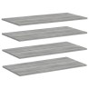 Étagères murales 4 pcs sonoma gris 80x40x1,5 cm bois ingénierie 530966530966