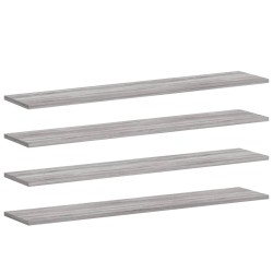 Étagères murales 4 pcs sonoma gris 100x20x1,5cm bois ingénierie 530968530968