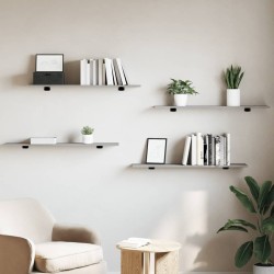 Étagères murales 4 pcs sonoma gris 100x20x1,5cm bois ingénierie 530968530968