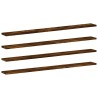 Étagères murales 4pcs chêne fumé 100x10x1,5cm bois d'ingénierie 530970530970