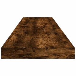 Étagères murales 4pcs chêne fumé 100x10x1,5cm bois d'ingénierie 530970530970