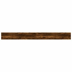 Étagères murales 4pcs chêne fumé 100x10x1,5cm bois d'ingénierie 530970530970