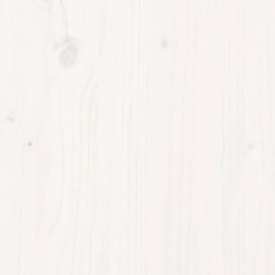 Canapé central de jardin blanc 120x80 cm bois de pin massif 530971530971