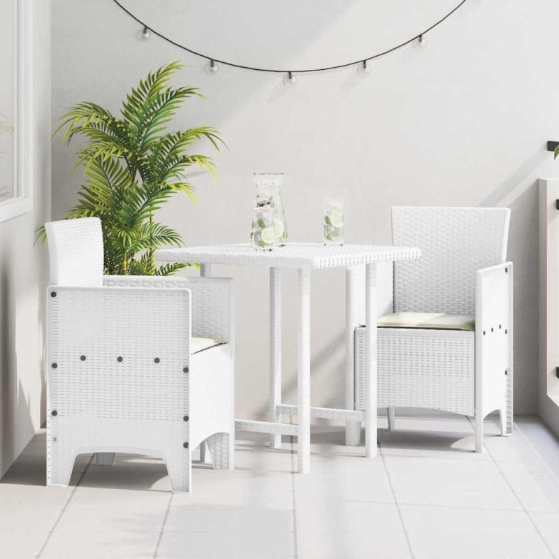 Chaise de jardin 2 pcs Blanc 53 x 49 x 85 cm Polypropylène 530976530976