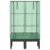 Jardinière surélevée avec housse aspect rotin 80x40x140 cm 530979530979