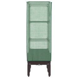 Jardinière surélevée avec housse aspect rotin 80x40x140 cm 530979530979