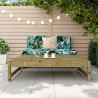 Repose-pied de jardin 120x80 cm bois de pin imprégné 530980530980