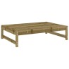 Repose-pied de jardin 120x80 cm bois de pin imprégné 530980530980