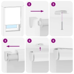 Store enrouleur de douche avec cassette largeur du tissu 106 cm 530987530987