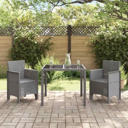 Chaise de jardin 2 pcs Gris clair 53 x 49 x 85 cm Polypropylène 530991530991