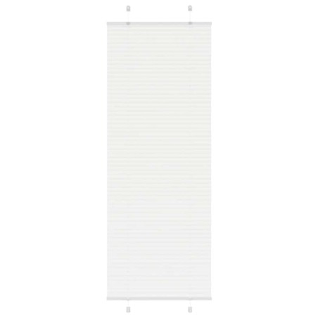Store plissé blanc 75x200 cm largeur du tissu 74,4 cm polyester 530993530993