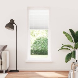 Store plissé blanc 75x200 cm largeur du tissu 74,4 cm polyester 530993530993