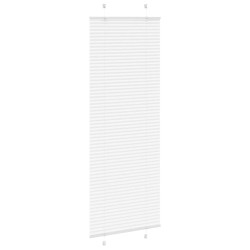 Store plissé blanc 75x200 cm largeur du tissu 74,4 cm polyester 530993530993