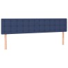  Tête de lit à LED Bleu 200x5x78/88 cm Tissu 