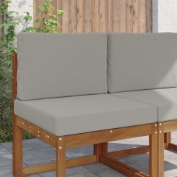 Coussin de canapé d'extérieur 2 pcs Gris Polyester 530999530999