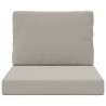 Coussin de canapé d'extérieur 2 pcs Gris Polyester 530999530999