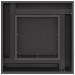 Foyer de cheminée Noir 60 x 60 x 30 cm Acier 531000531000