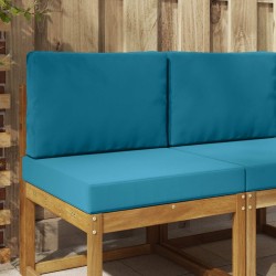 Coussin de canapé d'extérieur 2 pcs Bleu royal Polyester 531004531004