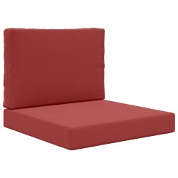 Coussin de canapé d'extérieur 2 pcs Bordeaux Polyester 531005531005