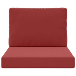Coussin de canapé d'extérieur 2 pcs Bordeaux Polyester 531005531005