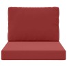 Coussin de canapé d'extérieur 2 pcs Bordeaux Polyester 531005531005