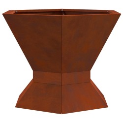 Braise Marron 50 x 50 x 40 cm Acier patiné 531006531006