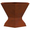 Braise Marron 50 x 50 x 40 cm Acier patiné 531006531006