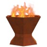 Braise Marron 50 x 50 x 40 cm Acier patiné 531006531006