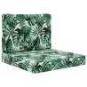 Coussin de canapé d'extérieur 2 pcs Motif feuille Polyester 531007531007