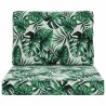 Coussin de canapé d'extérieur 2 pcs Motif feuille Polyester 531007531007