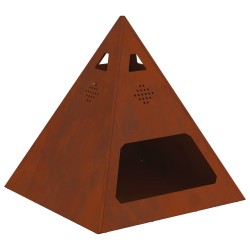 Foyer de cheminée Marron 50 x 50 x 51 cm Acier patiné 531008531008