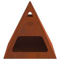Foyer de cheminée Marron 50 x 50 x 51 cm Acier patiné 531008531008
