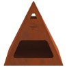 Foyer de cheminée Marron 50 x 50 x 51 cm Acier patiné 531008531008