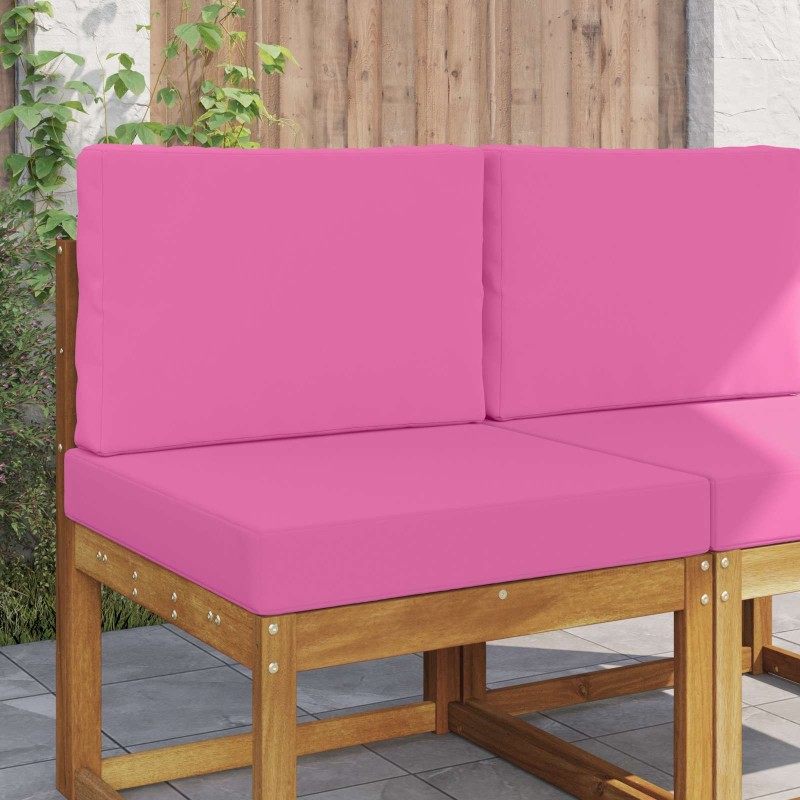 Coussin de canapé d'extérieur 2 pcs Rose Polyester 531011531011