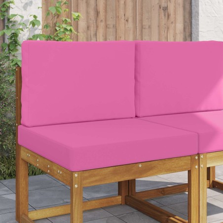 Coussin de canapé d'extérieur 2 pcs Rose Polyester 531011531011
