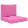 Coussin de canapé d'extérieur 2 pcs Rose Polyester 531011531011