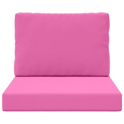 Coussin de canapé d'extérieur 2 pcs Rose Polyester 531011531011