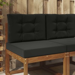 Coussin de canapé d'extérieur 2 pcs Noir Polyester 531013531013