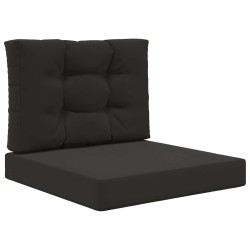 Coussin de canapé d'extérieur 2 pcs Noir Polyester 531013531013