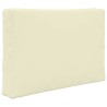 Coussin de canapé d'extérieur 2 pcs Crème Polyester 531014531014